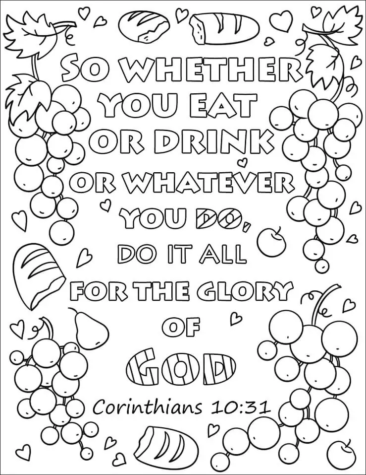 Bible Verse Coloring pages 1