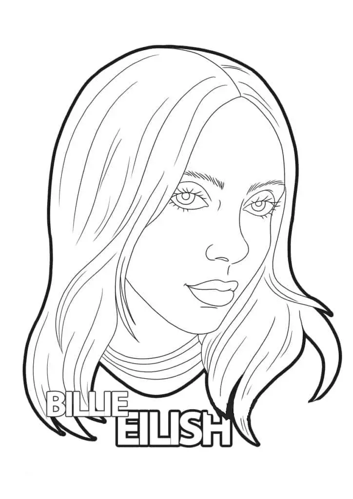 Billie Eilish Coloring Pages 35