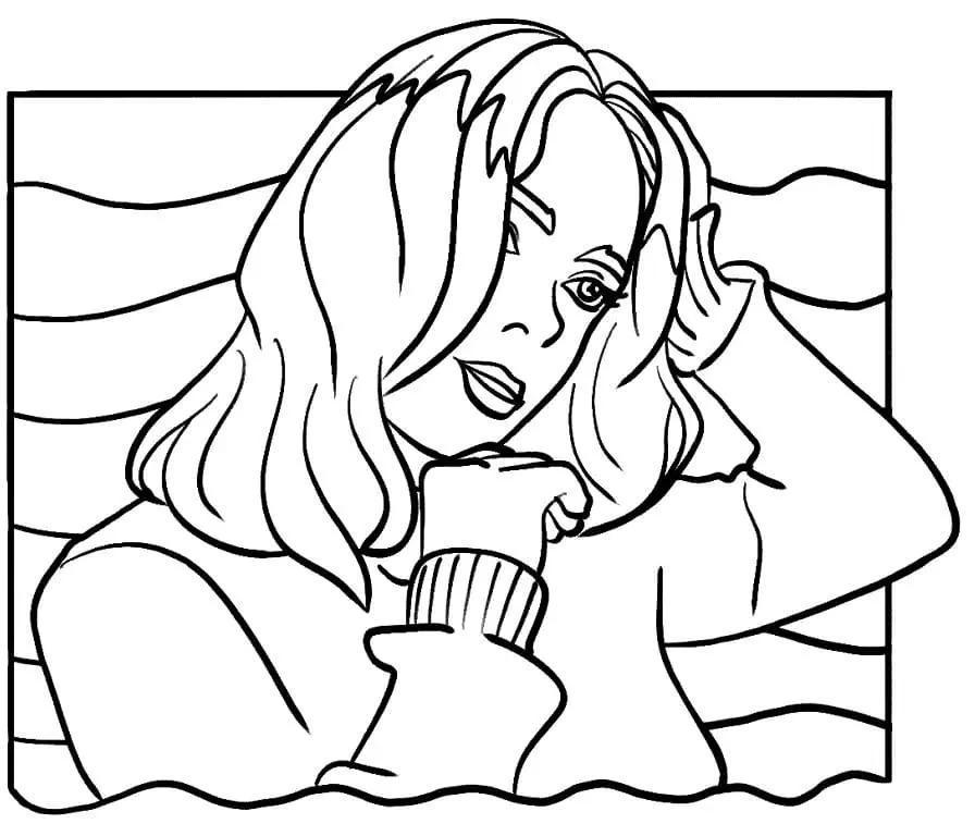 Billie Eilish Coloring Pages 54