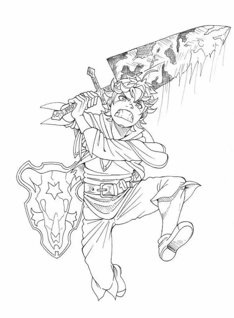 Black Clover Coloring Pages 21