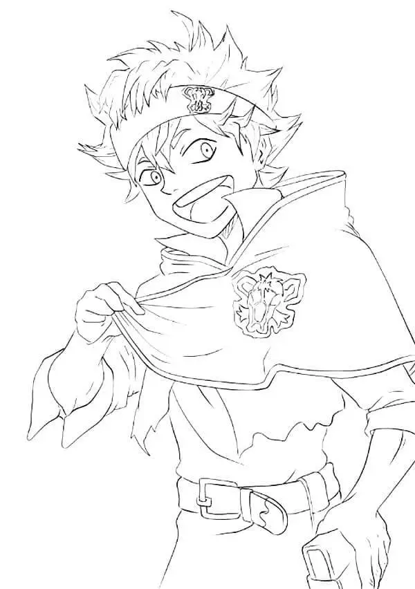 Black Clover Coloring Pages 26