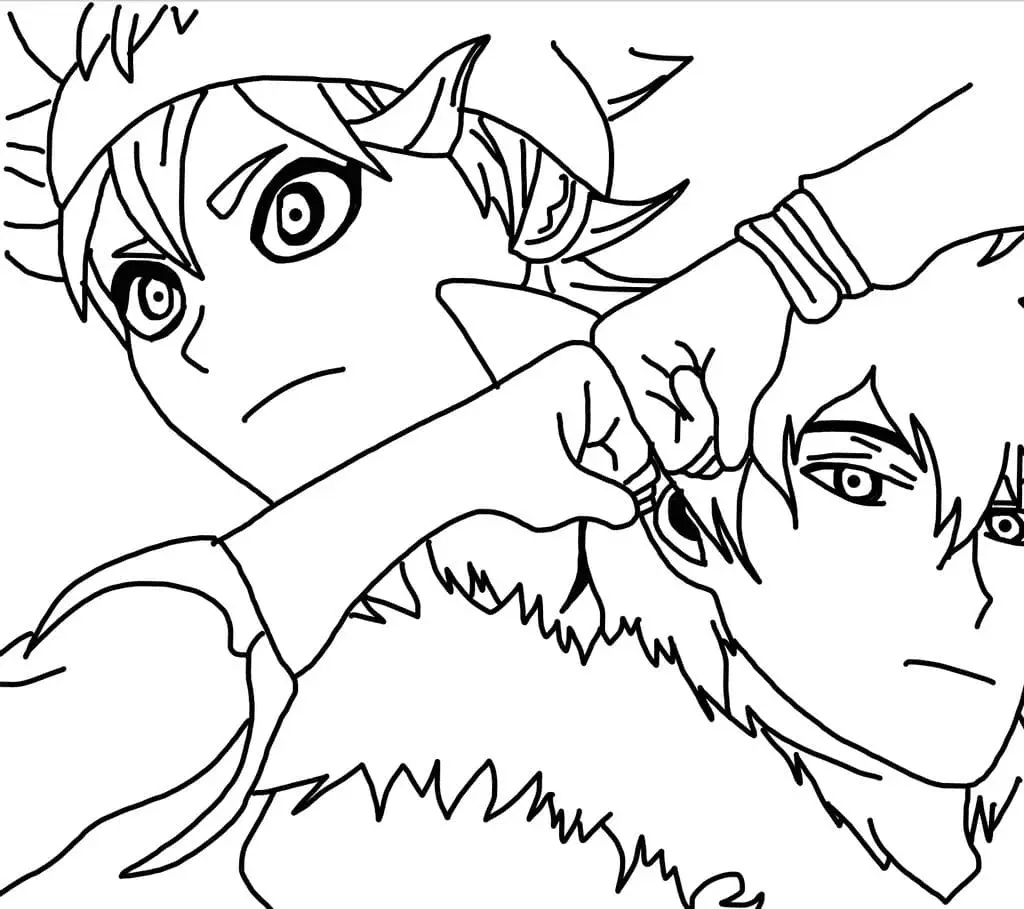 Black Clover Coloring Pages 32