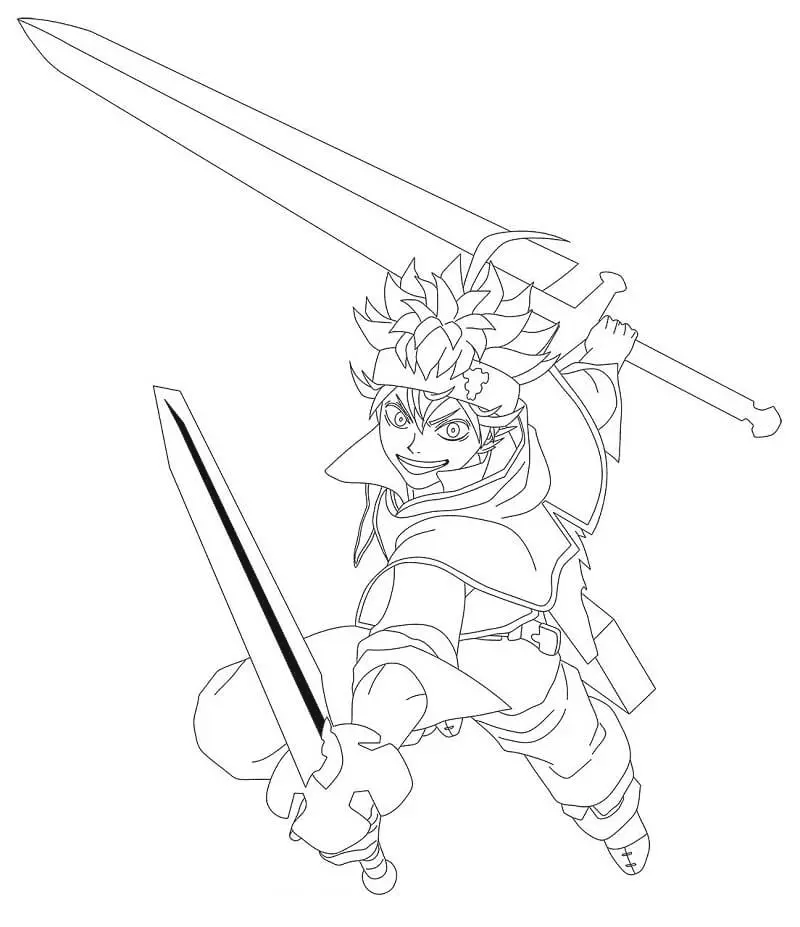 Black Clover Coloring Pages 35