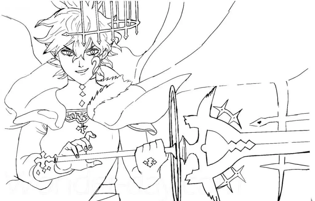 Black Clover Coloring Pages