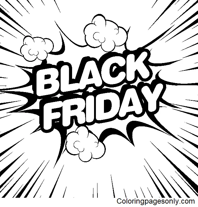 Desenhos de Black Friday Para Colorir 11