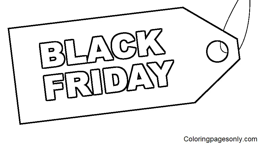 Desenhos de Black Friday Para Colorir 19