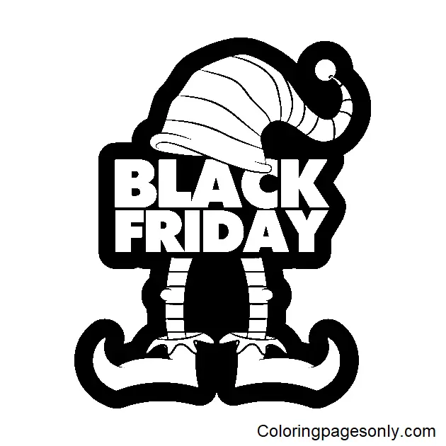 Desenhos de Black Friday Para Colorir 3