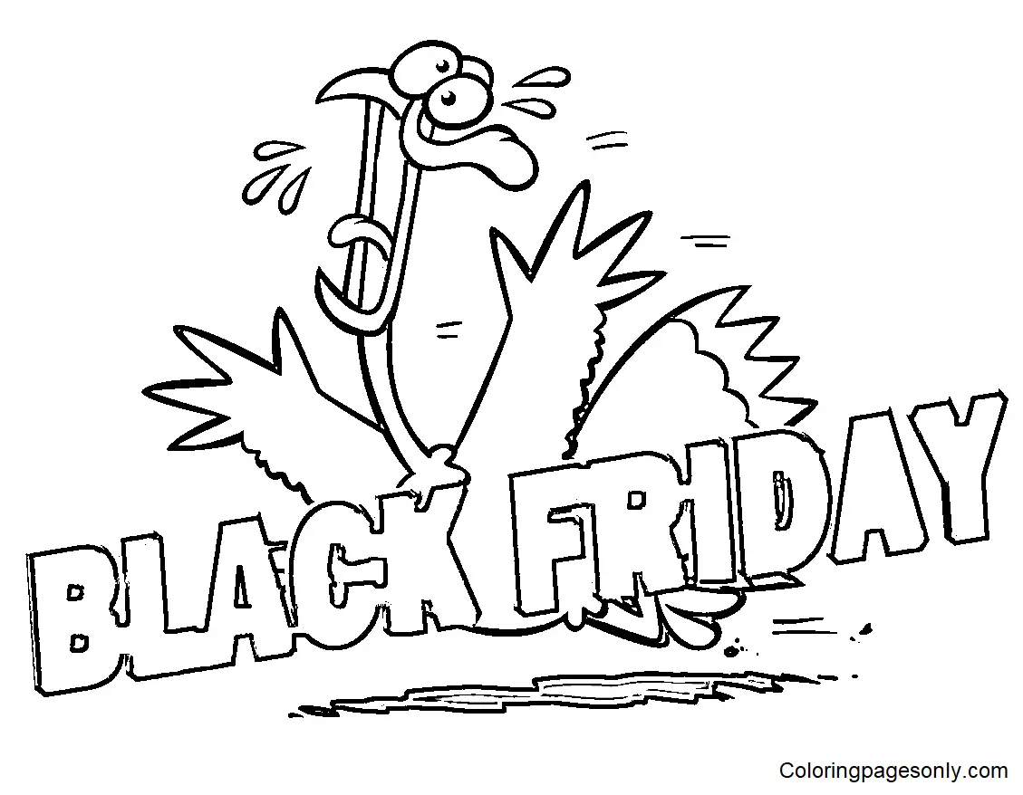 Desenhos de Black Friday Para Colorir 7