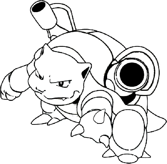 Blastoise Para Colorear