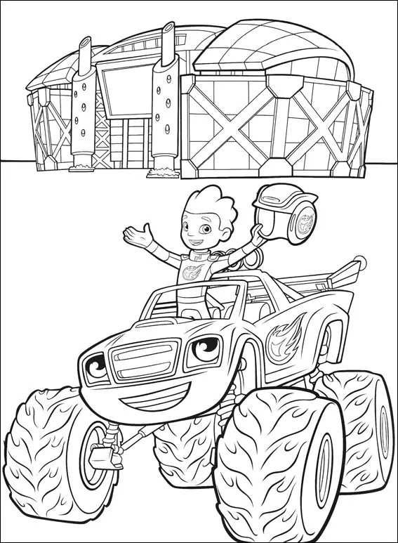 Blaze Y Monster Machines Para Colorear