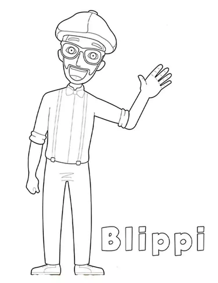 Blippi Coloring Pages 13