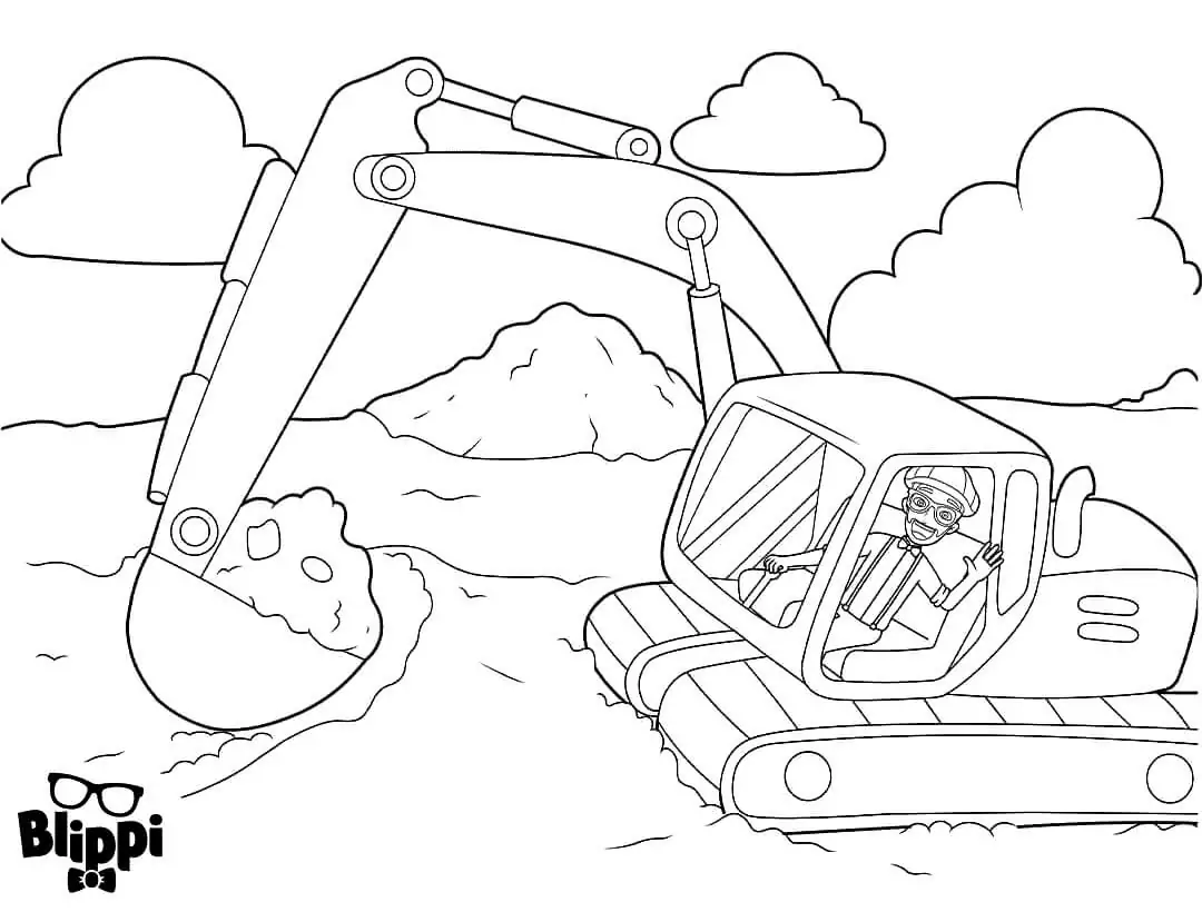 Blippi Coloring Pages 14