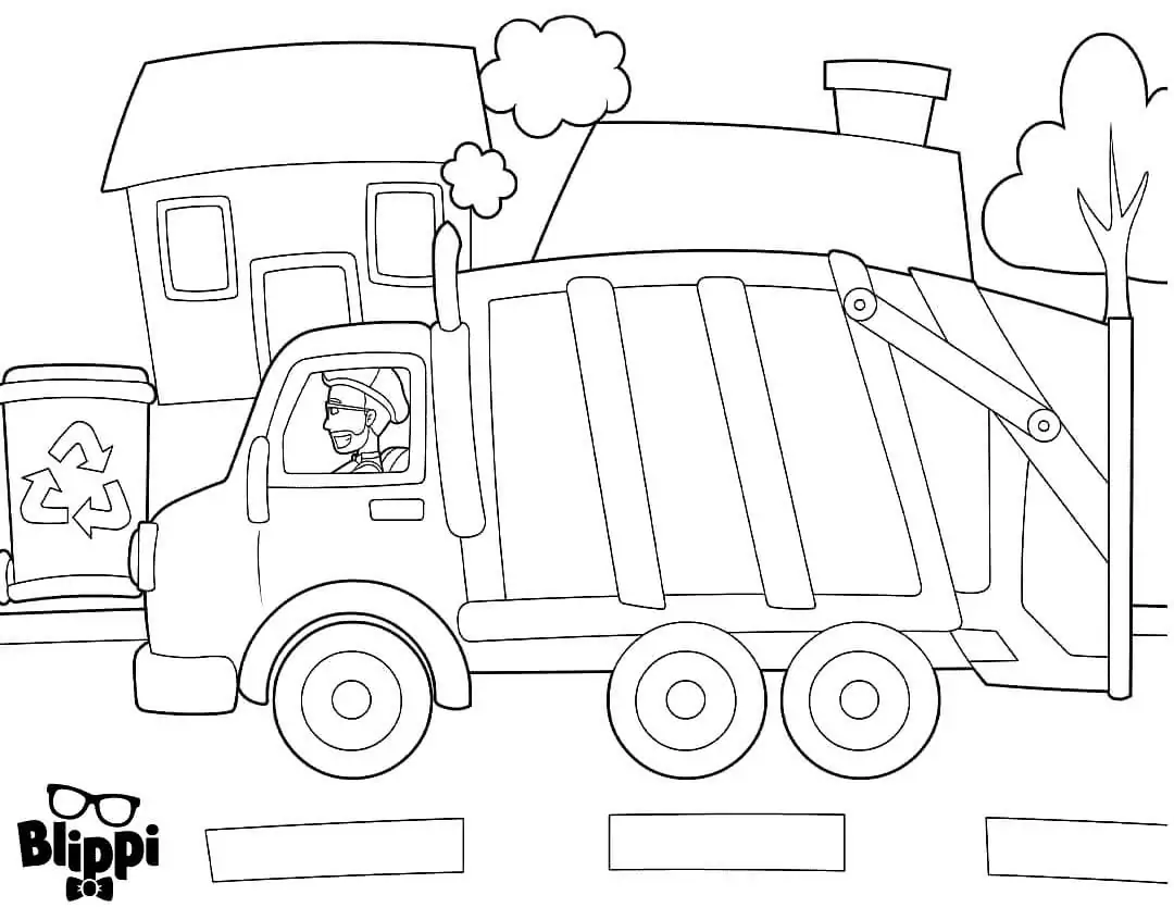 Blippi Coloring Pages 15