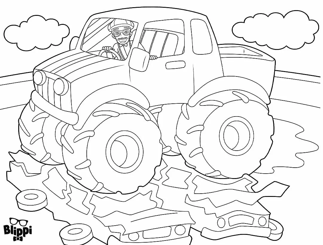 Blippi Coloring Pages 3