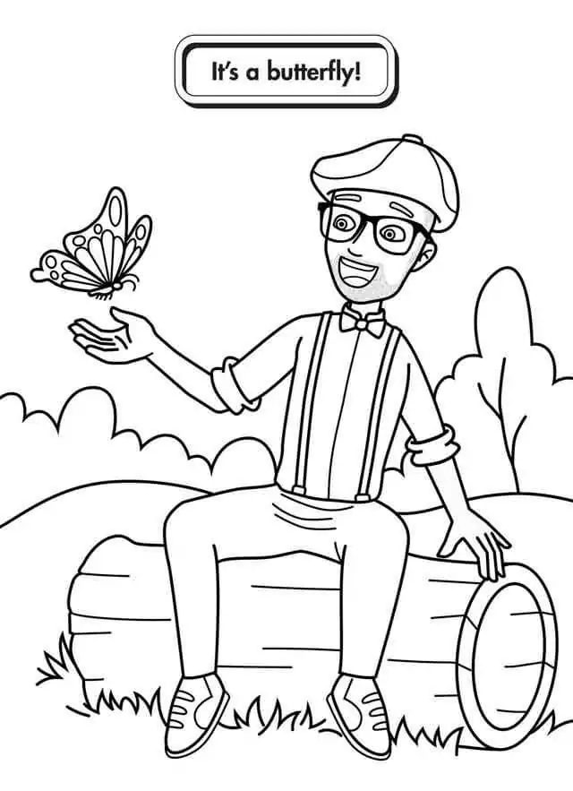 Blippi Coloring Pages 7