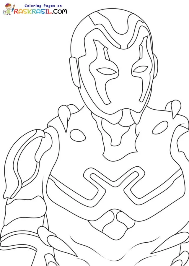 Blue Beetle Coloring Pages