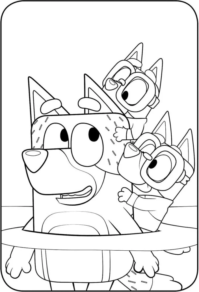 Bluey Coloring Pages 60
