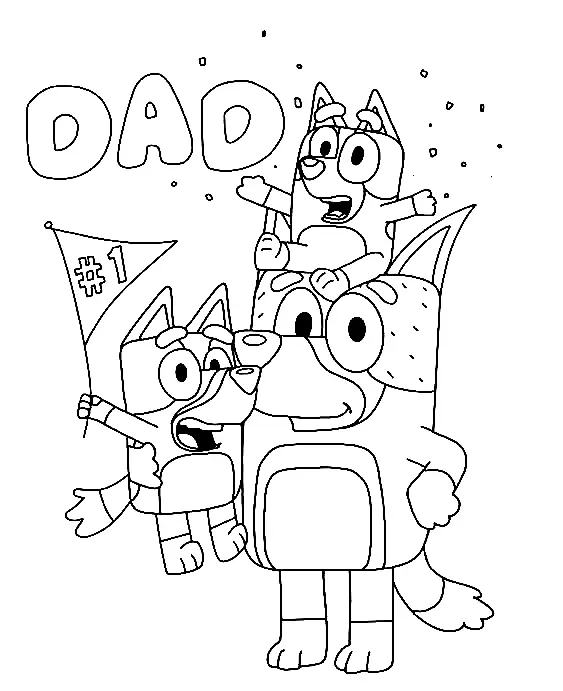 Bluey Coloring Pages 79