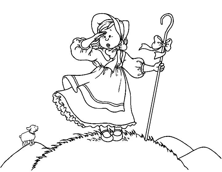 Bo Peep Coloring Pages 14