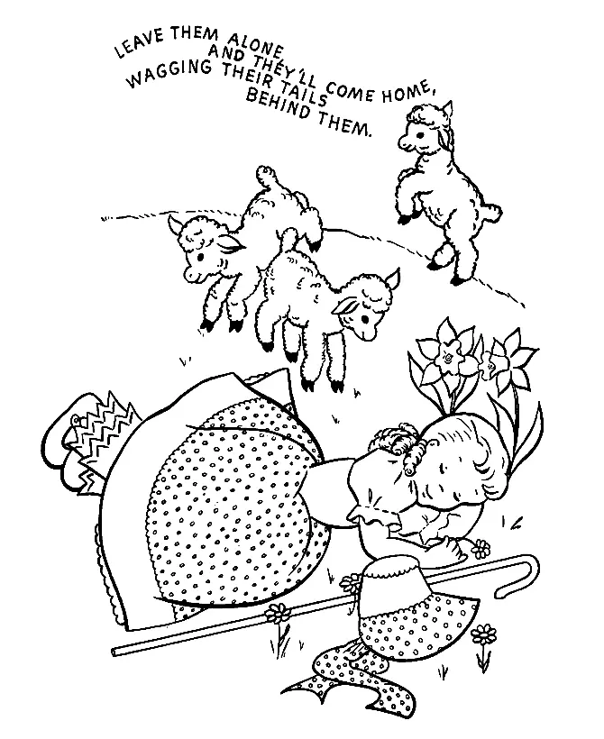 Bo Peep Coloring Pages 21