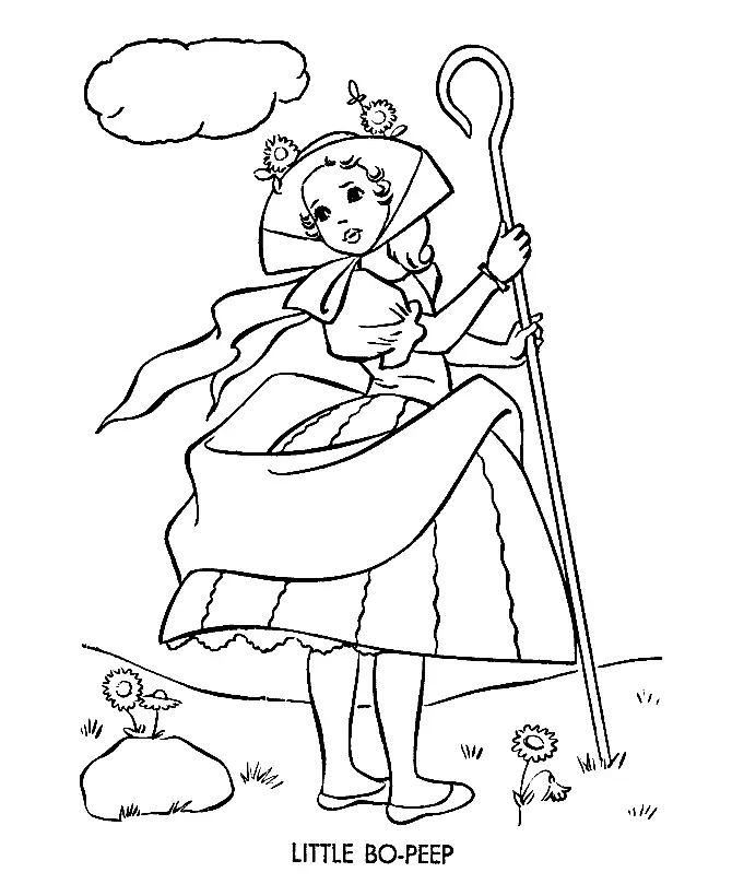 Bo Peep Coloring Pages 25