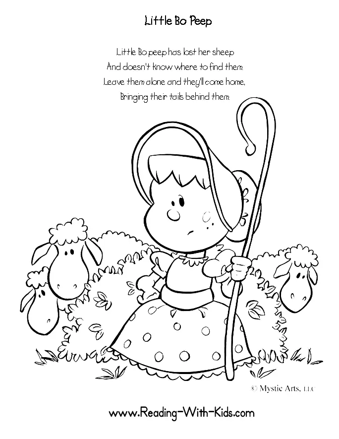 Bo Peep Coloring Pages 5