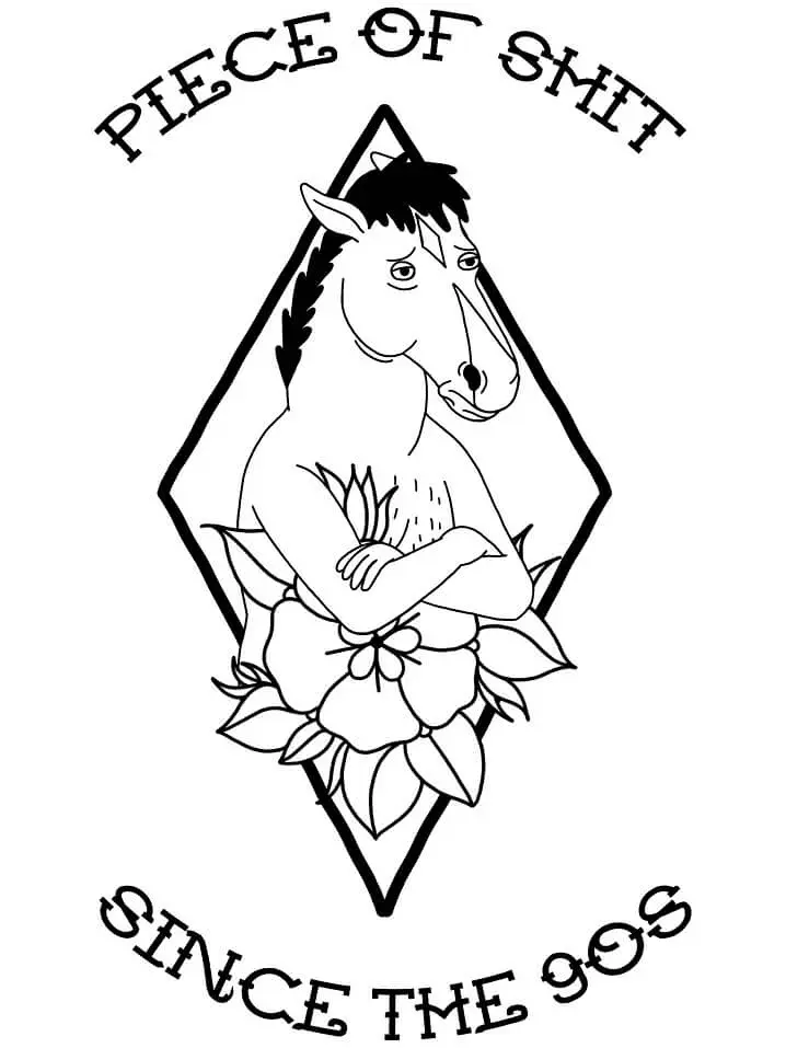 Bojack Horseman Coloring Pages 13