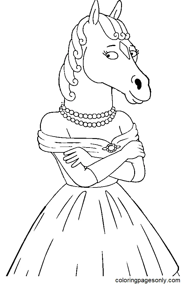 Bojack Horseman Coloring Pages 14