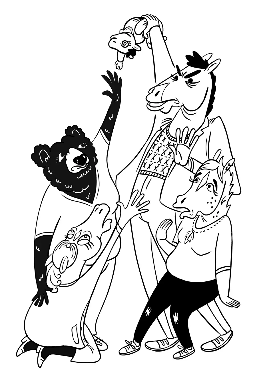 Bojack Horseman Coloring Pages 4