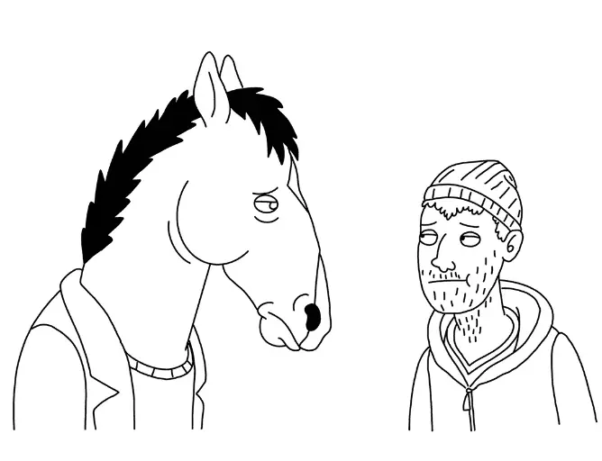 Bojack Horseman Coloring Pages 8