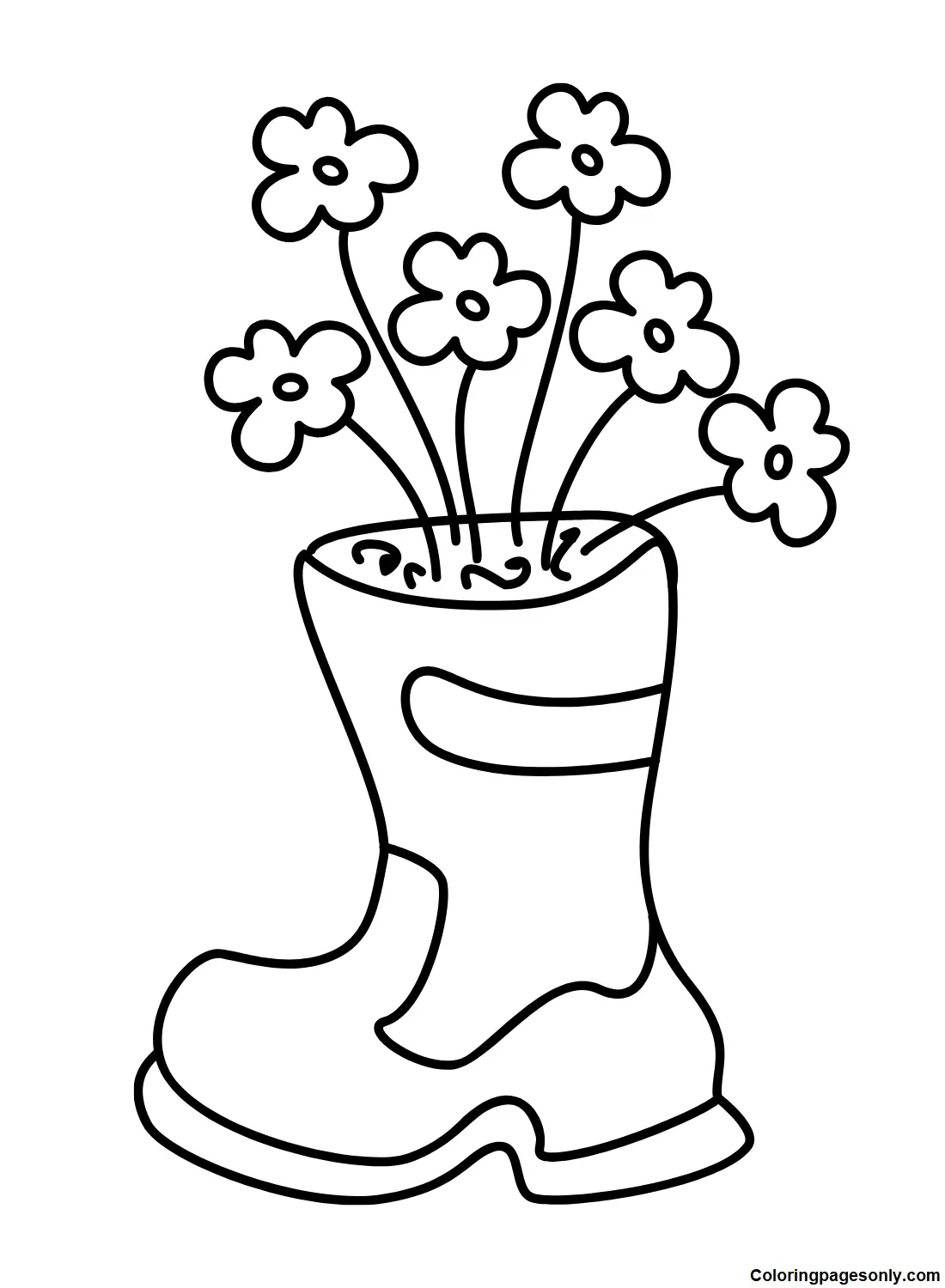 Boots Coloring Pages 10