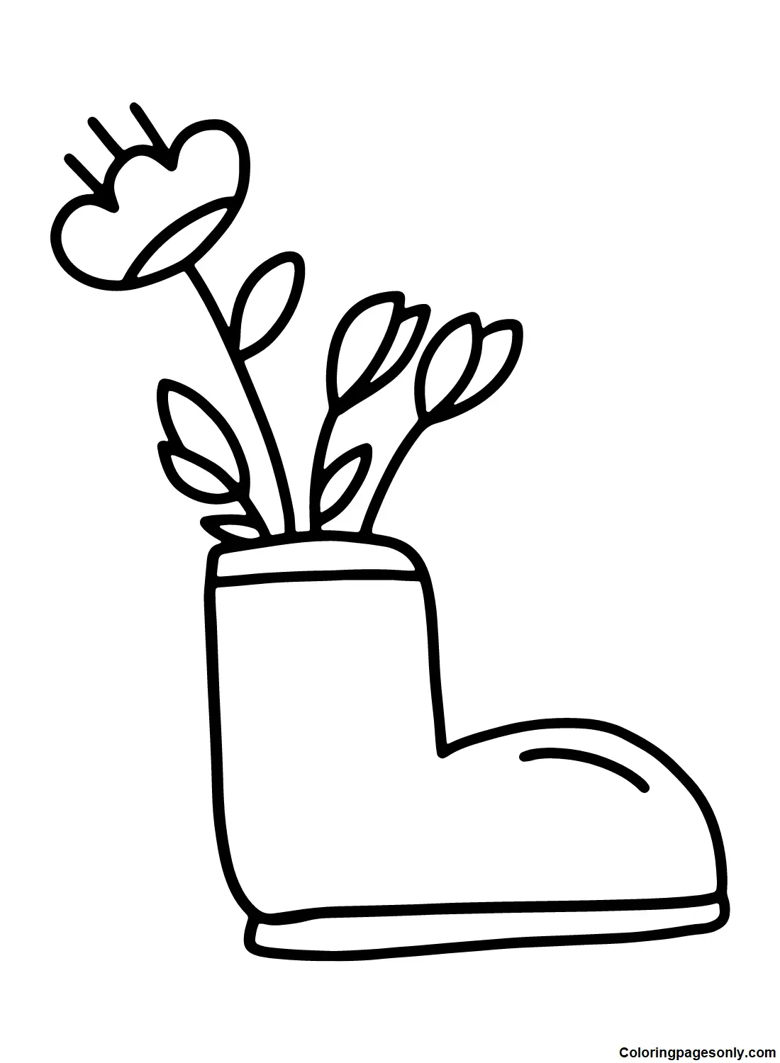 Boots Coloring Pages 21