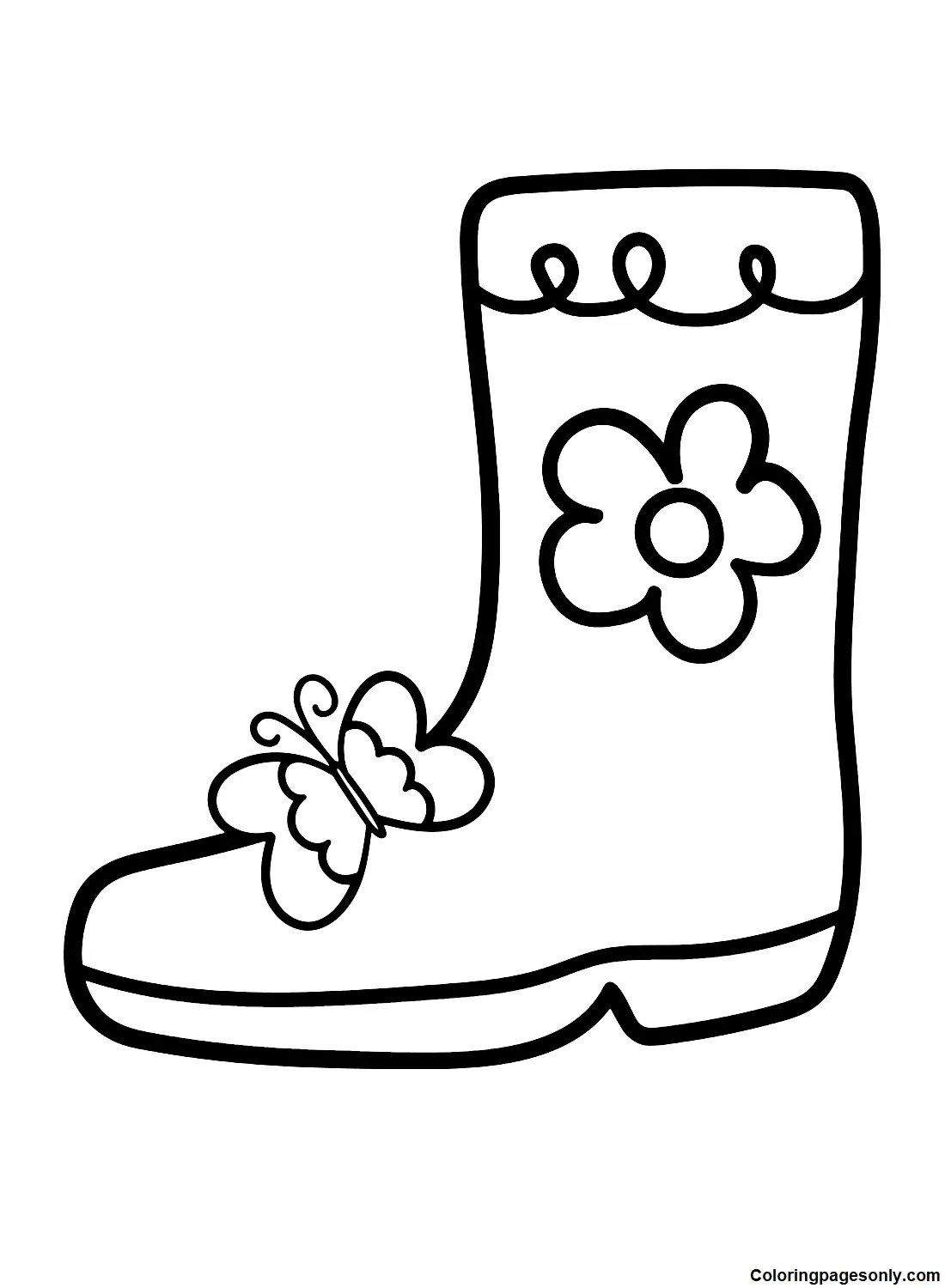 Boots Coloring Pages 32