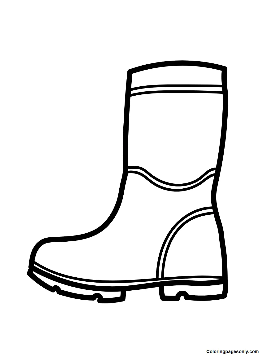 Desenhos de Botas Para Colorir