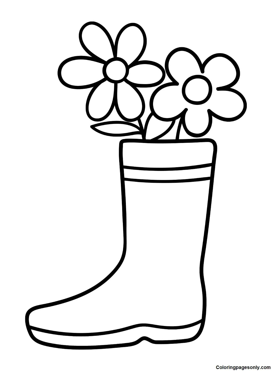 Boots Coloring Pages 9