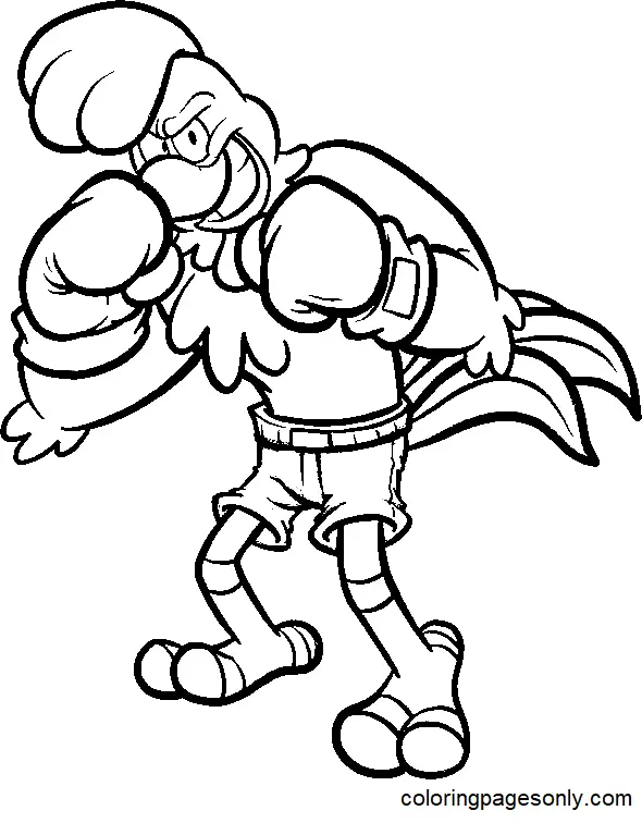 Boxing Coloring Pages 10