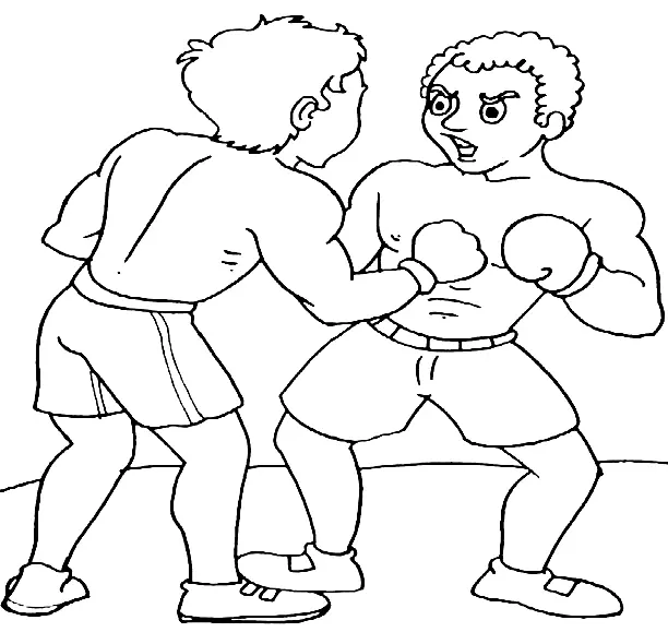 Boxing Coloring Pages 11