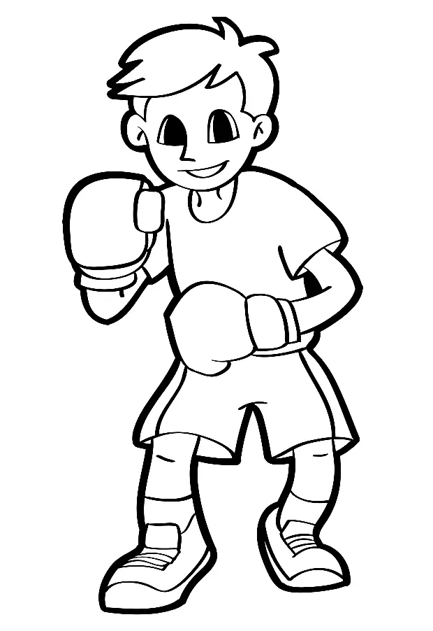 Boxing Coloring Pages 15