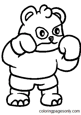 Boxing Coloring Pages 2