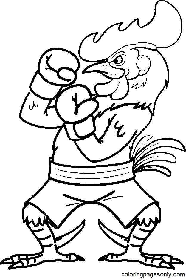 Boxing Coloring Pages 22