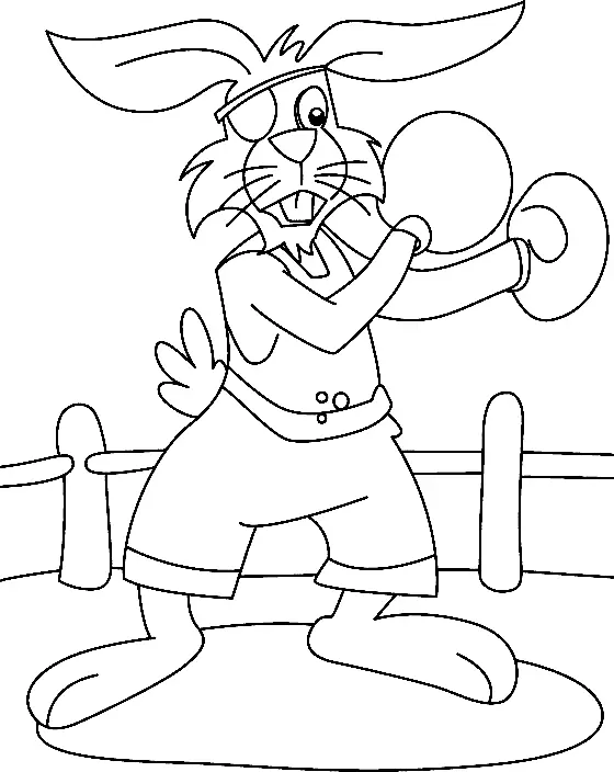 Boxing Coloring Pages 42