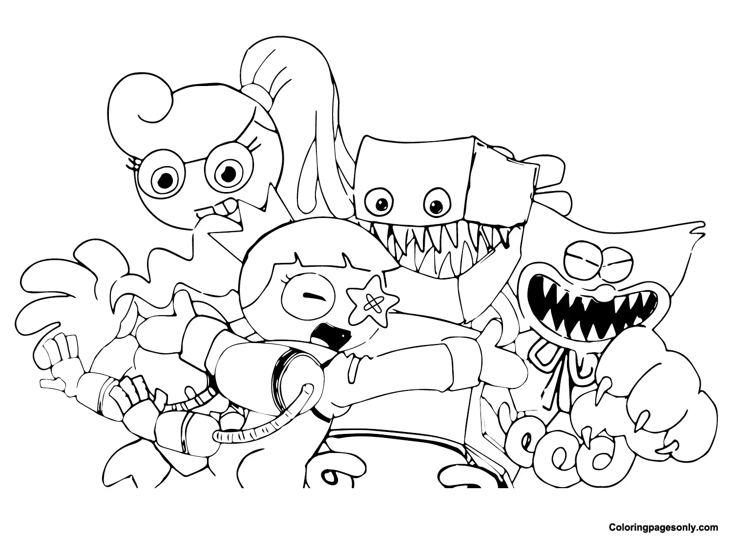 Boxy Boo Coloring Pages 4