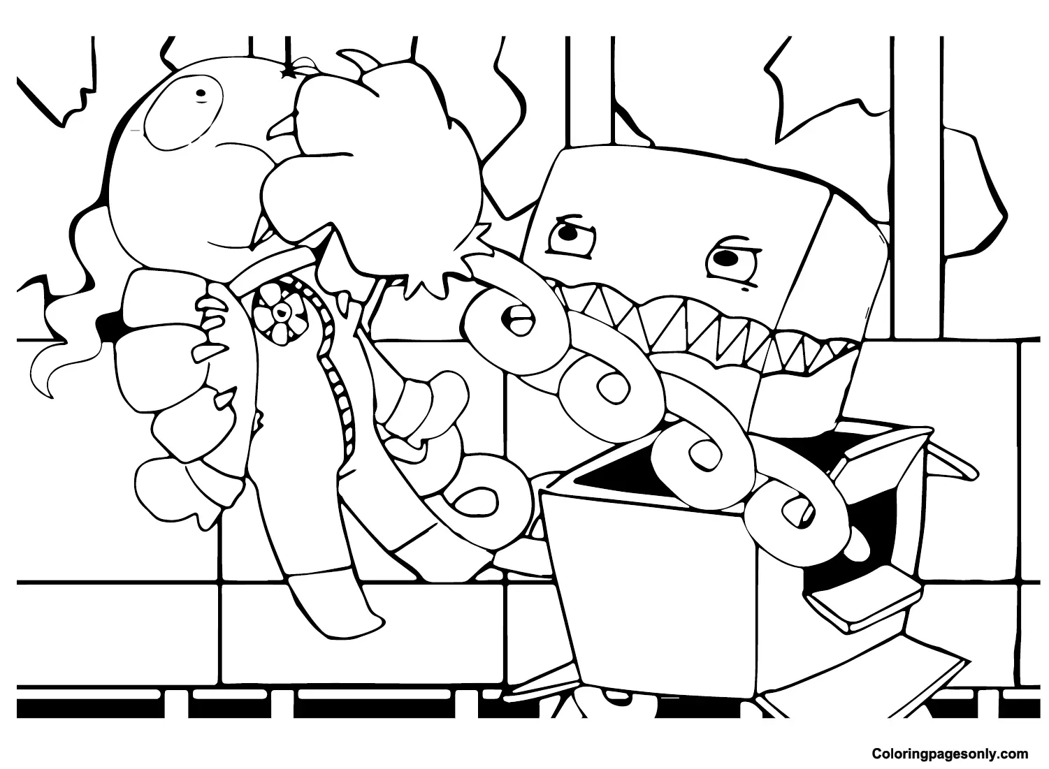 Boxy Boo Coloring Pages 6