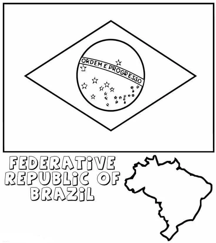 Desenhos de Brasil Para Colorir 12