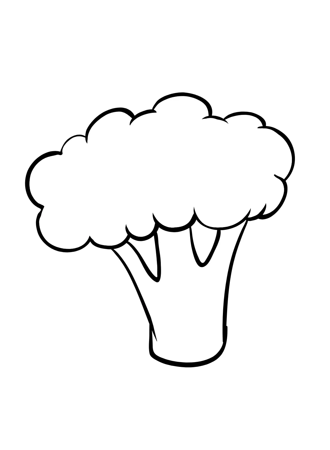 Broccoli Coloring Pages 1