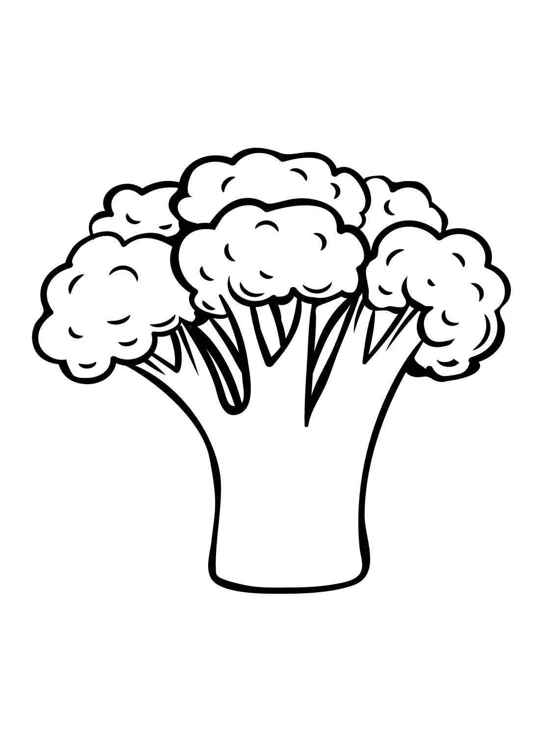 Brocoli Para Colorear