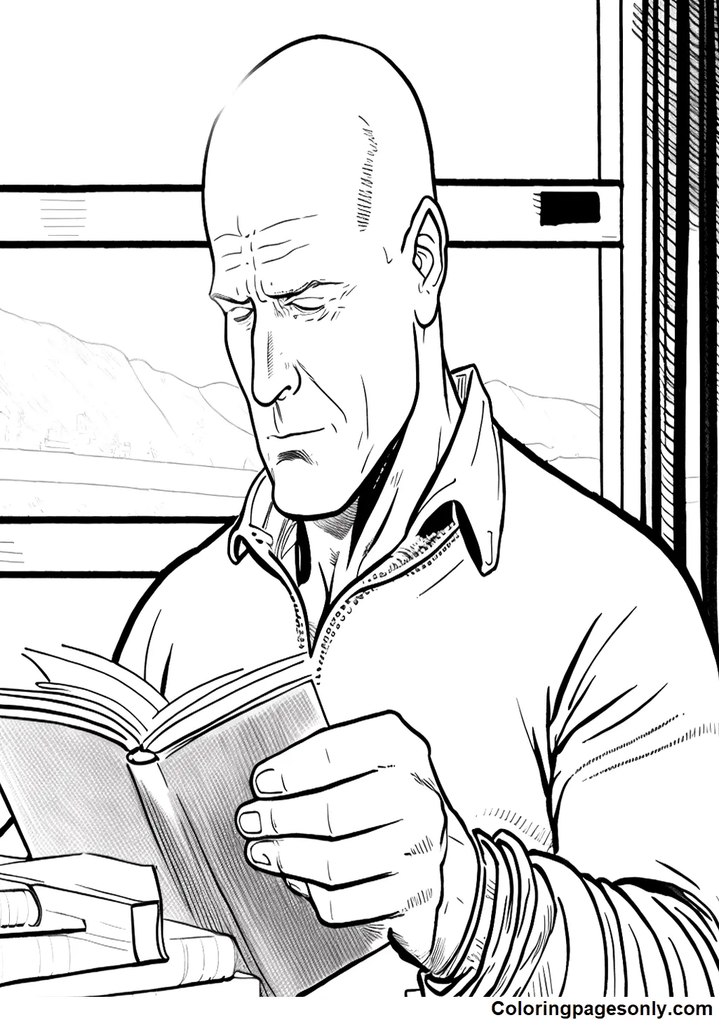 Desenhos de Bruce Willis Para Colorir 8