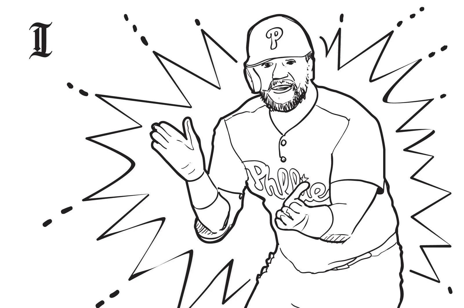 Bryce Harper Coloring Pages