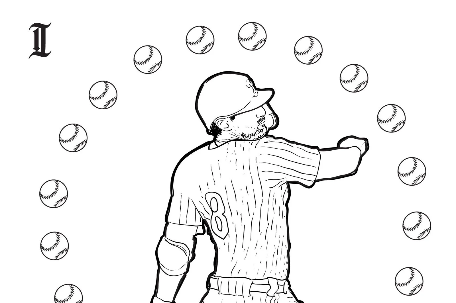 Bryce Harper Coloring Pages 6