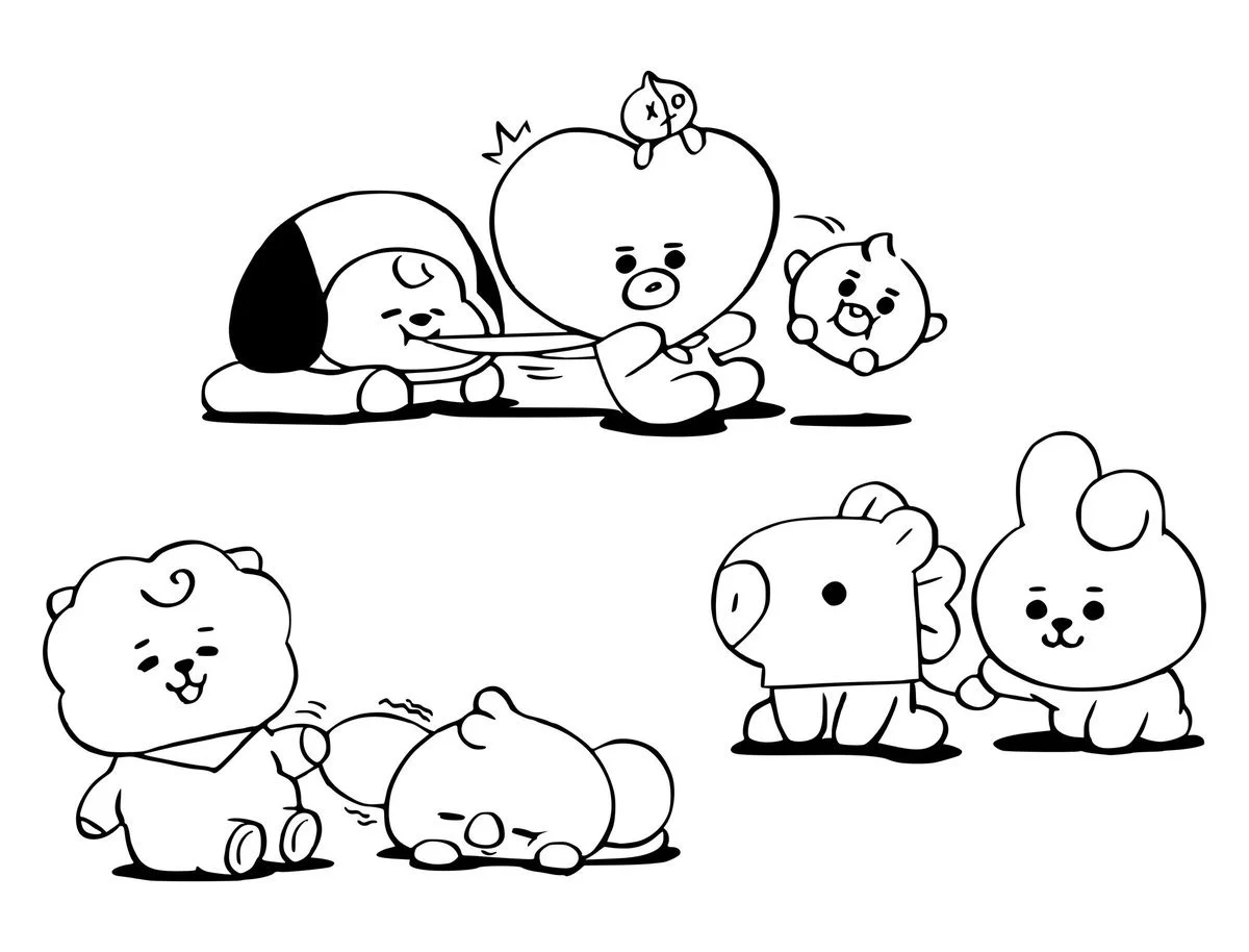 BT21 Para Colorir 19